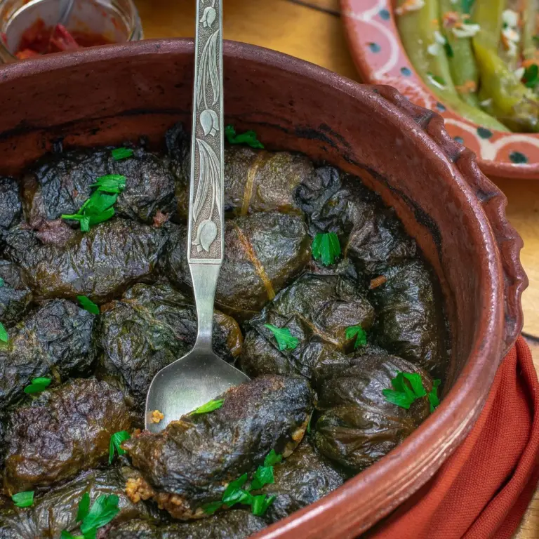Sarma u blitvi oder Sarma in Mangold-Blättern